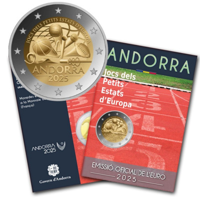 ** ANDORRA 2€ 2025 Pienvaltioiden kisat kortissa **
