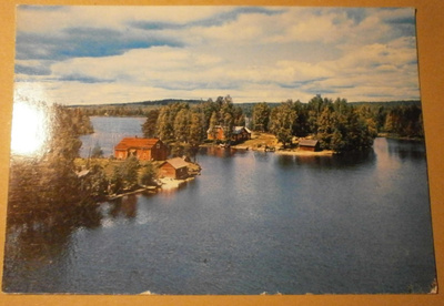 Tuusniemi, näkymä Ohtaansalmen sillalta, p. 1966