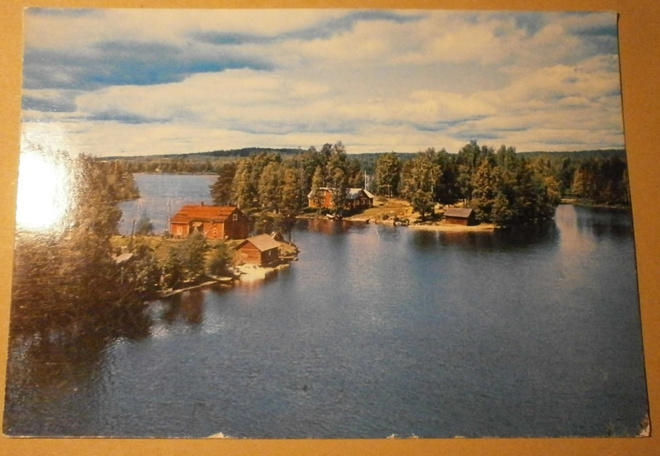 Tuusniemi, näkymä Ohtaansalmen sillalta, p. 1966