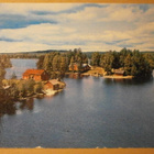 Tuusniemi, näkymä Ohtaansalmen sillalta, p. 1966 - pikkukuva 1