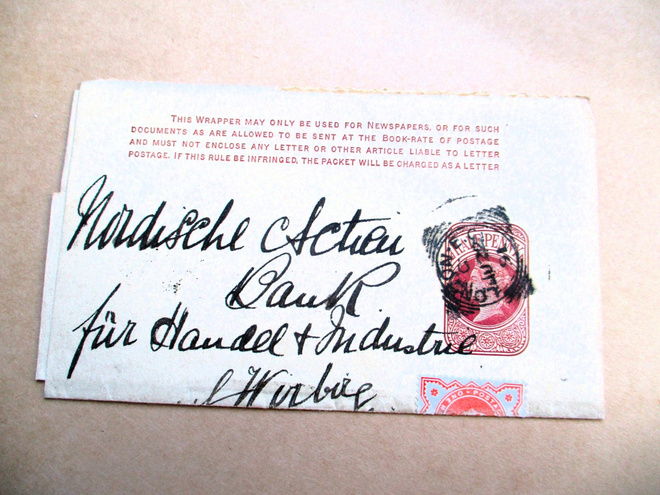 1891 Englanti lehtikääre Viipuriin
