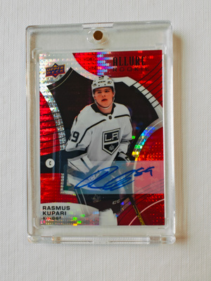 Rasmus Kupari - 21-22 UD Allure Rookie Red Rainbow Auto