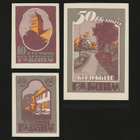 Saksa Notgeld 10, 25, 50 Pfg, Parchim 1922 - pikkukuva 1