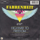 Fahrenheit 104 : Highway To Freedom - 7" - pikkukuva 4