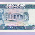 Zambia 10 Kwacha v.1990-91 UNC P-31b - pikkukuva 2