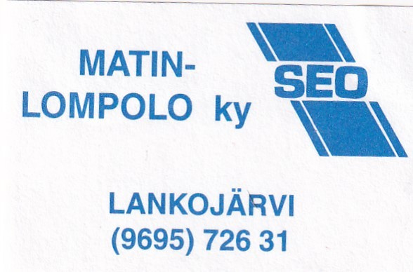 Lankojärvi, Matin Lompolo ky,  SEO   3/8