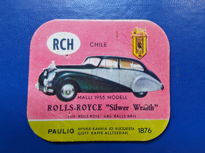 PAULIG KAHVILAPPU ROLLS-ROYCE SILWER WRAITH