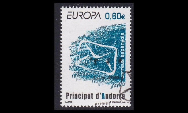 Andorra Sp 350 o Europa kirje (2008)