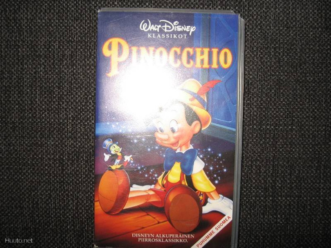 Walt Disney Klassikot*Pinocchio*Video/VHS