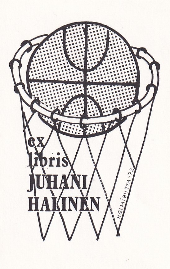 Ex Libris, Juhani Halinen, by Helmiriitta -72 , b676