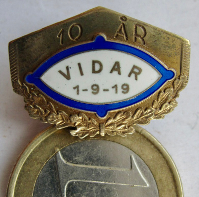 Urheiluseura Vidar Oslo Norja Hopeaa 925 Knut Larsen 1919
