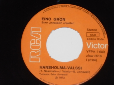 7" EINO GRÖN - Hansholma-valssi - single 1973 VG++