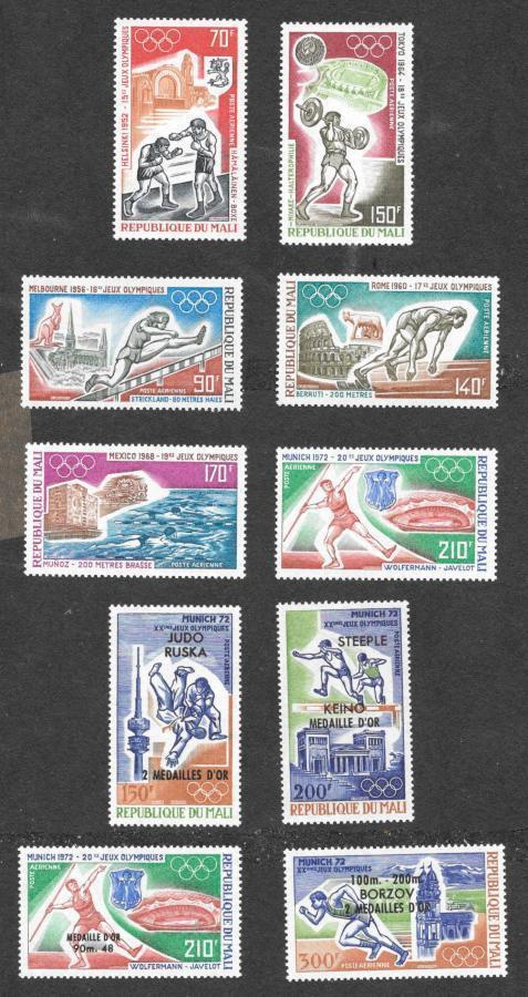 Mali - Olympialaiset 1952-1972 (Mic. 355-364) ** sarja