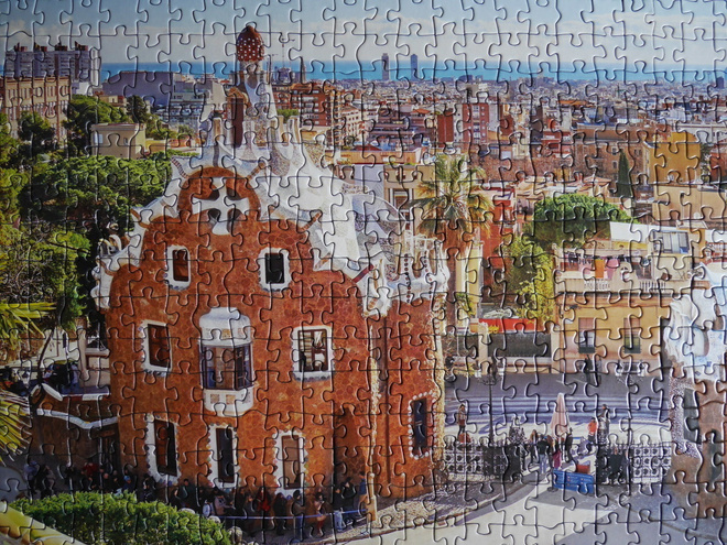 Palapeli 1000 p., näkymä Barcelonasta