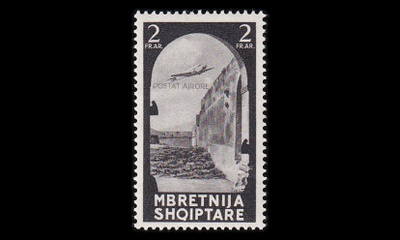 Albania 318 ** Lentoposti 2 Fr (1940)