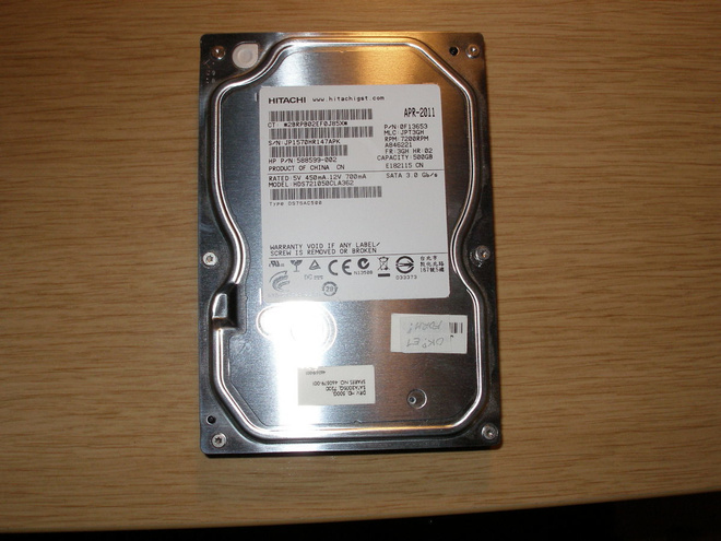 Hitachi HDS721050CLA362, 500 GB, SATA, 3,5"