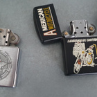 Zippo (aito+feikki), moottoripyörä laatta + "sytkäri" - pikkukuva 4