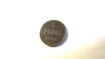 1 penni 1891