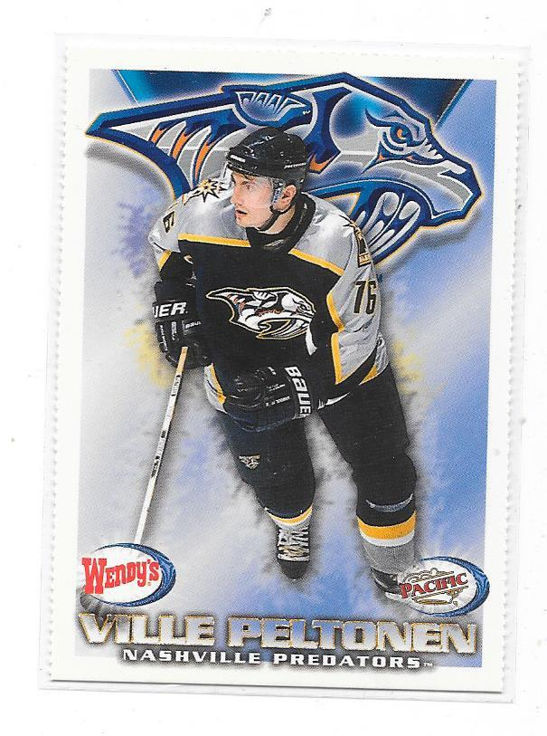 99-00 Nashville Predators Teamissued #16 Ville Peltonen HIFK