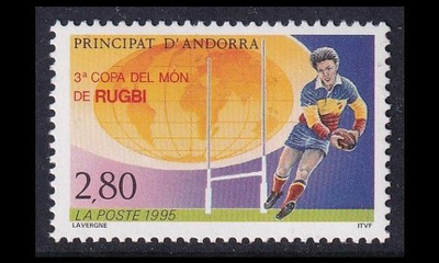 Andorra Fr 476 ** Rugbyn MM-kilpailut (1995)
