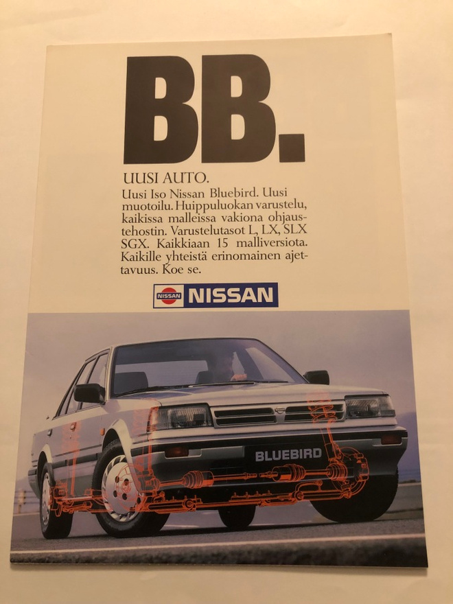 Myyntiesite - Nissan Bluebird - 1988