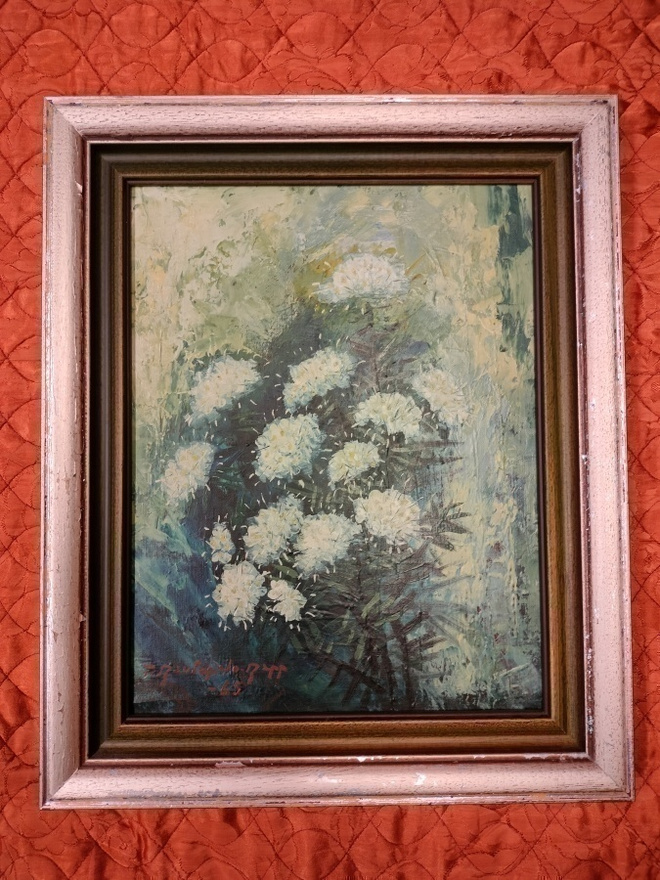 T. Rautapalo-Rapp Suopursuja öljyvärimaalaus.