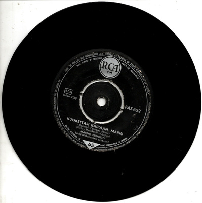 MAUNO KUUSISTO: Kuiskettasi Kaipaan, Mariu / Sua Rakasta 7"