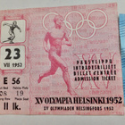 VANHA Lippu Pääsylippu Olympia Helsinki 1952 23.7.52 Stadion - pikkukuva 1