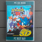 PC CD: SONIC R + SONIC 3D Flickies Island pelit (SEGA 1998) - pikkukuva 1