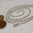 62cm-Kotimainen Hopea Twist Rope Chain Links kaulaketju Aro - pikkukuva 4