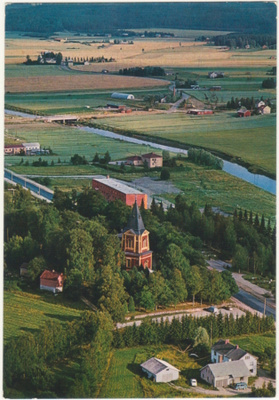 Punkalaidun kirkko ilmakuva Karhumäki