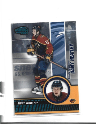 DANY HEATLEY - ICE BLUE - 2004 INVINCIBLE # 4  num 168/350
