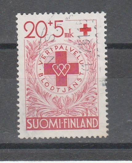 Suomi 1951, PR merkki 20mk+5mk,  , leimattu