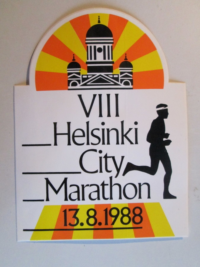 TARRA VIII HELSINKI CITY MATATHON 13.8.1988 37 vuoden takaa