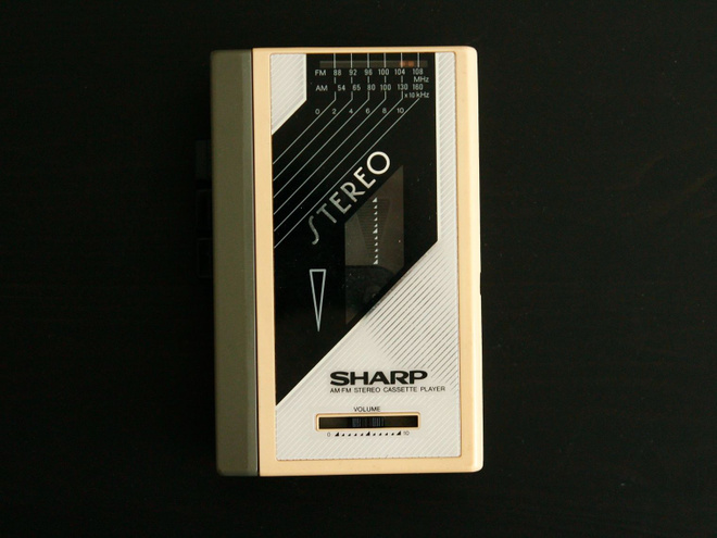 Sharp JC-128(P) kasettisoitin Vintage Retro TOIMII