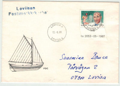 1987 Ylppö loistoleimainen kirje