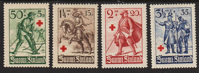 1940 PunaisenRistin sarja leimaamattomana**