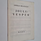 Armas Maasalo : Jouluvesper (nuottijulkaisu) - pikkukuva 1