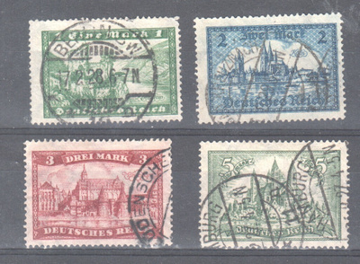 Saksa 1924  LaPe 358-61 leimattuna.