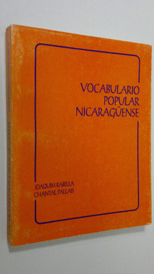 Joaquim Rabella : Vocabulario popular Nicaraguense
