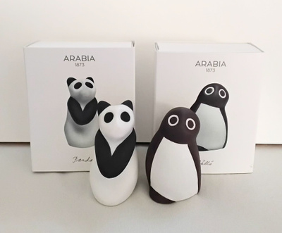 Heljä Liukko-Sundström Arabia 2018, Pöllö ja Panda.