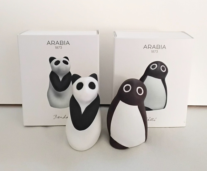 Heljä Liukko-Sundström Arabia 2018, Pöllö ja Panda.
