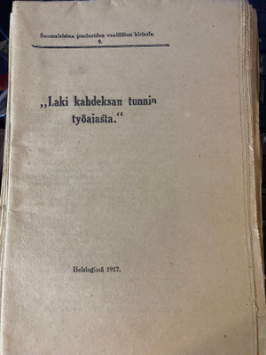 Laki kahdeksan tunnin työajasta