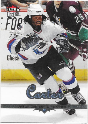 2006-07 Ultra #195 Anson Carter Vancouver Canucks