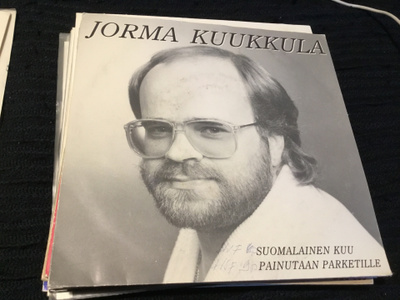 Jorma Kuukkula Suomalainen kuu single ps, nimmarit 1989
