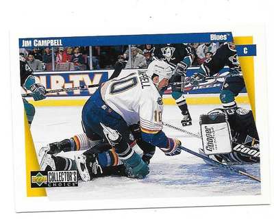 97-98 Collector`s Choice #228 Jim Campbell St Louis Blues