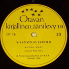 Viljo Kojo Kertoo / Kirjallinen Äänilevy - 10" LP 1960 EX+ - pikkukuva 4