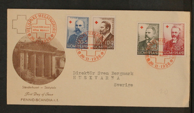# 23556 # PR-56 sarja FDC > Ruotsi - 1956