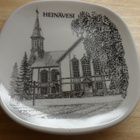 Heinävesi Kirkko seinälautanen Kermansavi 12,3 cm x 12,3 cm - pikkukuva 2