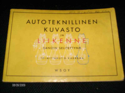 Kahrama: Autoteknillinen kuvasto (5 p. 1955)
